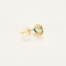 Yellow gold and topaz stud earrings