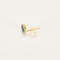 Yellow gold and topaz stud earrings
