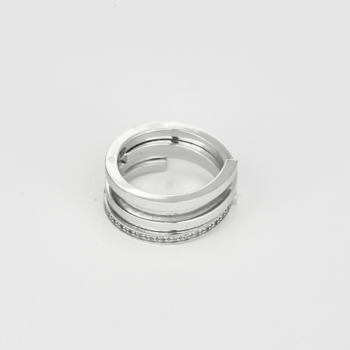 53 DINH-VAN - Spirale - Bague or blanc et diamants 58 Facettes DV33869-1