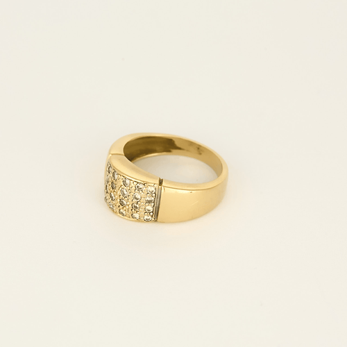 53 Ravissante bague en or jaune et diamants 58 Facettes DV32019-1