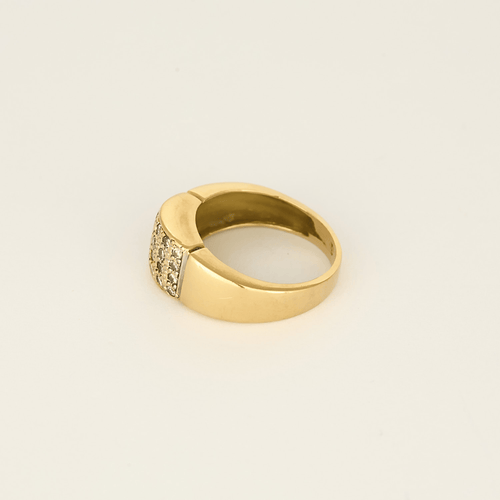53 Ravissante bague en or jaune et diamants 58 Facettes DV32019-1