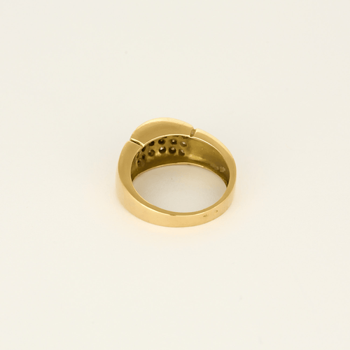 53 Ravissante bague en or jaune et diamants 58 Facettes DV32019-1