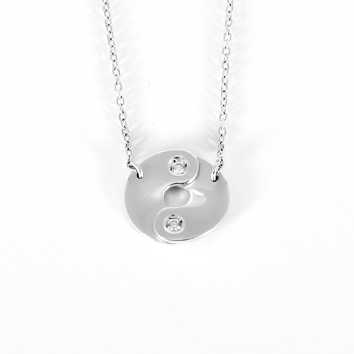 DINH VAN - Double Sens - Colar em ouro branco e diamantes