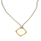 Dinh Van - Impression - Halsband i gult guld, grått snöre