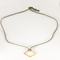 Dinh Van - Impression - Halsband i gult guld, grått snöre