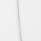 White gold necklace, diamonds and oval sapphire: 0.90 carat