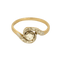 anillo de giro en oro amarillo, blanco y diamantes: 0,15 quilates