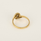 anillo de giro en oro amarillo, blanco y diamantes: 0,15 quilates