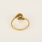 anillo de giro en oro amarillo, blanco y diamantes: 0,15 quilates