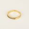 Media Anillo de matrimonio en oro amarillo, diamantes de talla princesa