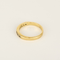 Media Anillo de matrimonio en oro amarillo, diamantes de talla princesa