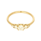 Elegantti 18k keltakultasormus timanteilla