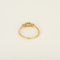 Elegantti 18k keltakultasormus timanteilla