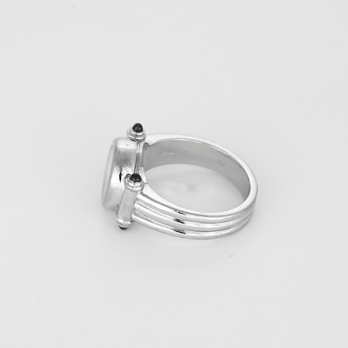 Chopard Happy Diamonds - Ring in witgoud met diamanten en saffieren