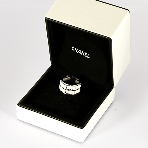 CHANEL - Ultra - Velký model - Prsten z bílého zlata a keramiky