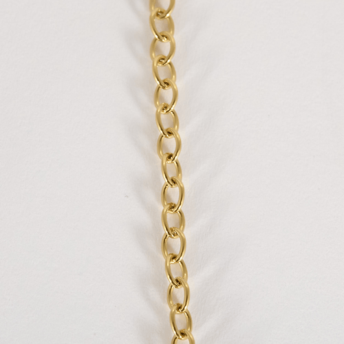 Elegant draperingshalskæde i gult guld