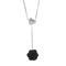 Chanel - Camélia - Halskæde i hvidguld, diamanter: 0,20 carat og onyx