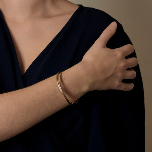 Cartier - Trinity - Малък модел - Гривна от три златa