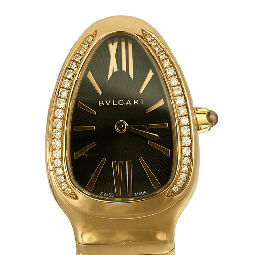 BVLGARI - Serpenti - Zegarek z różowego złota, diamenty