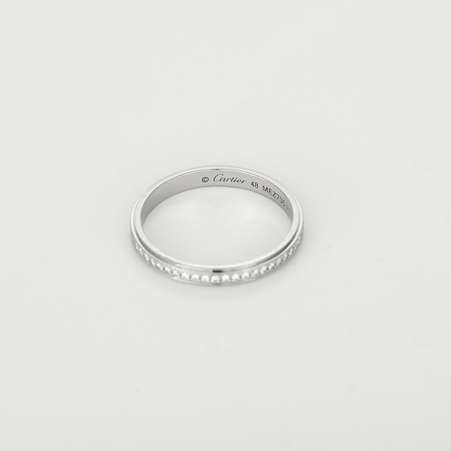 Cartier - Cartier любов - Сватбена халка американска в злато Платина и диаманти: 0,15 карата