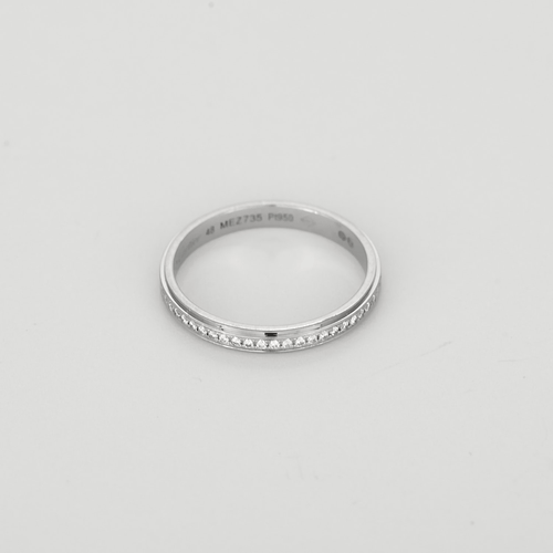 Cartier - Cartier любов - Сватбена халка американска в злато Платина и диаманти: 0,15 карата