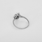 Ring Margerite aus Weißgold, Saphir: 0,45 Karat und Diamanten: 0,10 Karat