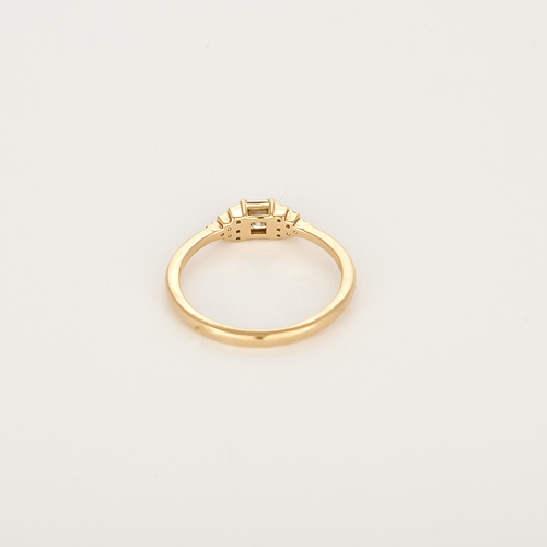 55 Bague Solitaire en or rose et diamants : 0,37 carat 58 Facettes DV34560-1