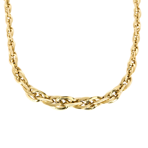 Collier en or jaune à maillons ovales 58 Facettes DV34119-1