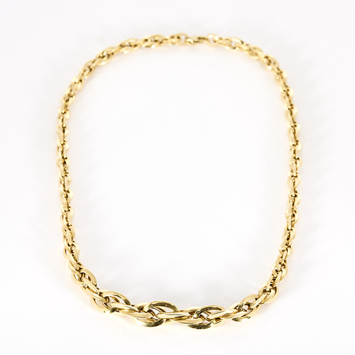 Collier en or jaune à maillons ovales 58 Facettes DV34119-1