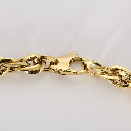 Collier en or jaune à maillons ovales 58 Facettes DV34119-1