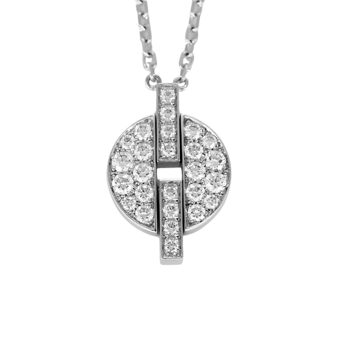 Cartier- Himalia - Halsketting van witgoud en diamanten