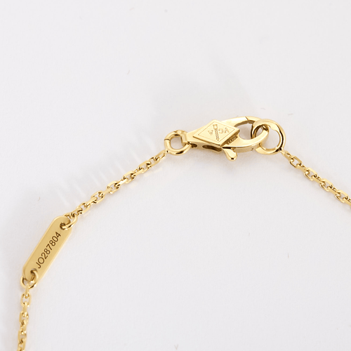 Van Cleef & Arpels- Frivole - Mini Model - Yellow gold and diamond necklace