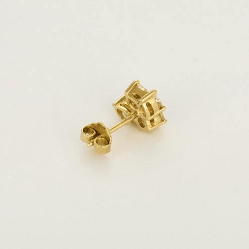 Pendientes de oro amarillo y diamantes: 1,10 quilates