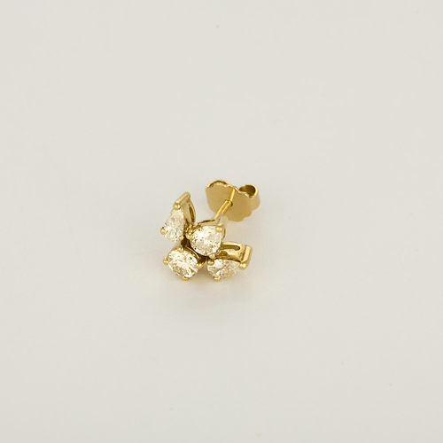 Pendientes de oro amarillo y diamantes: 1,10 quilates