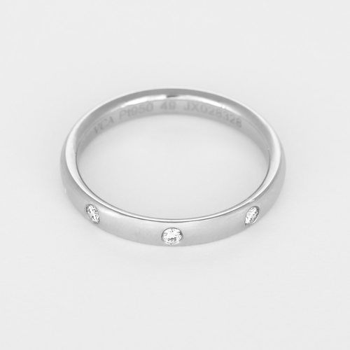 VAN-CLEEF-ARPELS - Tendrement Etoile - Fede nuziale in platino e diamante