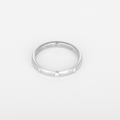 VAN-CLEEF-ARPELS - Tendrement Etoile - Fede nuziale in platino e diamante