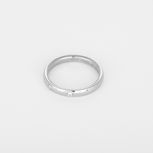 VAN-CLEEF-ARPELS - Tendrement Etoile - Fede nuziale in platino e diamante