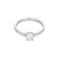 Elegante anello Solitario in oro bianco 18K con diamante