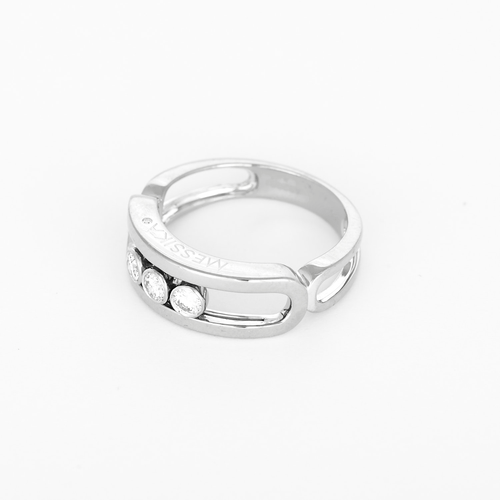 Messika - Move - Gran Modelo - Anillo de oro gris y diamantes