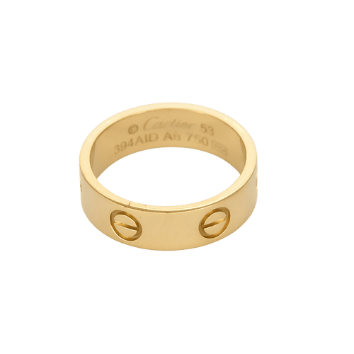 CARTIER - LOVE - Klasyczny - Pierścionek z żółtego złota