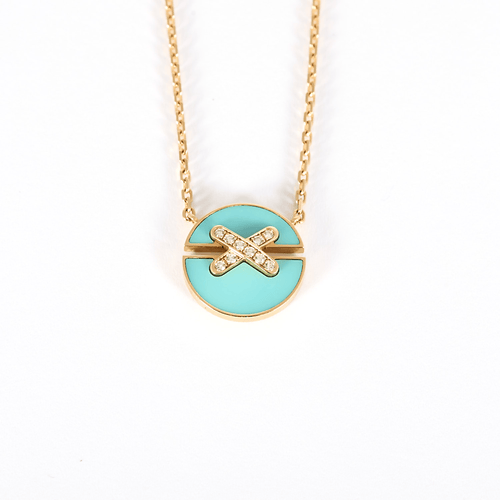 Collier CHAUMET - Jeu de liens Harmony - Collier en or rose 58 Facettes DV35401-1