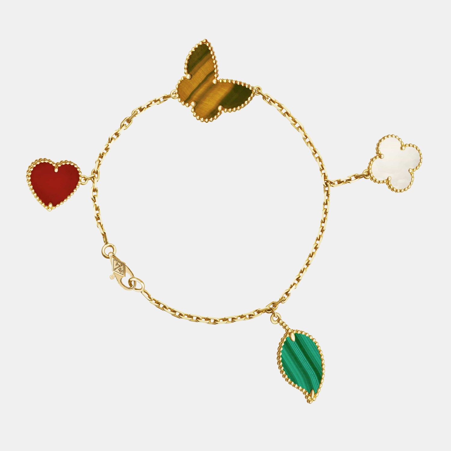 Bracelet Lucky Alhambra Or jaune Mixte 