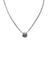 Collier Collier or blanc serti d'un diamants 58 Facettes