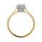 Bague 52 Solitaire - Bague en deux ors avec diamant taille brillant 1,03 ct 58 Facettes 31526