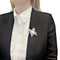 Broche Broche Fleur en platine et or blanc 18K, diamants 58 Facettes 33787