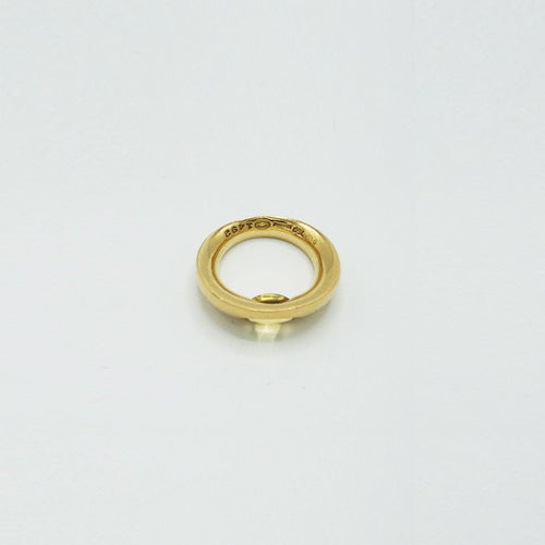 Anel 52 Georg Jensen Eclipse - Anel em ouro 18K e citrino cabochão 58 Facettes 1