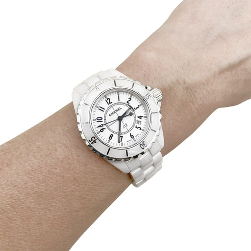 Montre Chanel J12 - Montre en céramique blanche et acier 58 Facettes 35313
