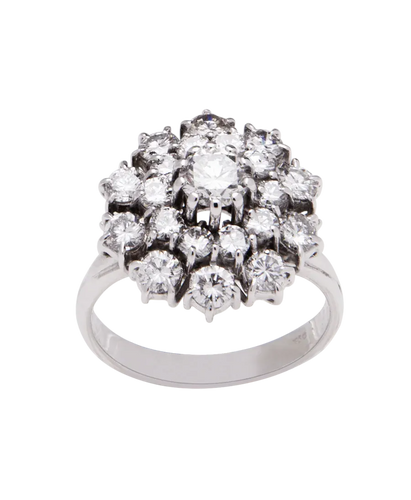 Bague 57 Alliance en or blanc 18K et diamants 2,05 ct 58 Facettes BO220951/AllianceDiamants2Carats