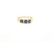 Bague Bague en or jaune 18 ct avec saphirs et diamants 58 Facettes 13396