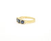 Bague Bague en or jaune 18 ct avec saphirs et diamants 58 Facettes 13396